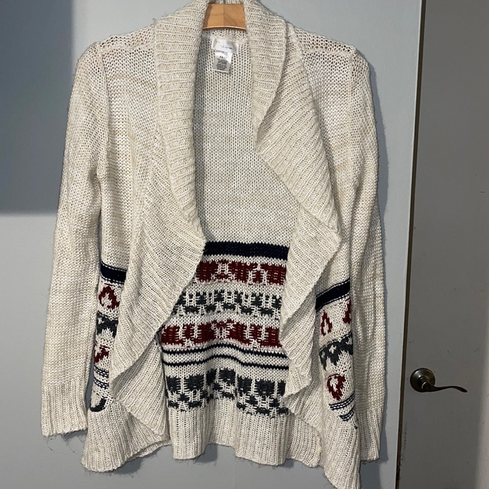 Trillium cardigan, perfect for chilly nights or Fourth of July weekend !!